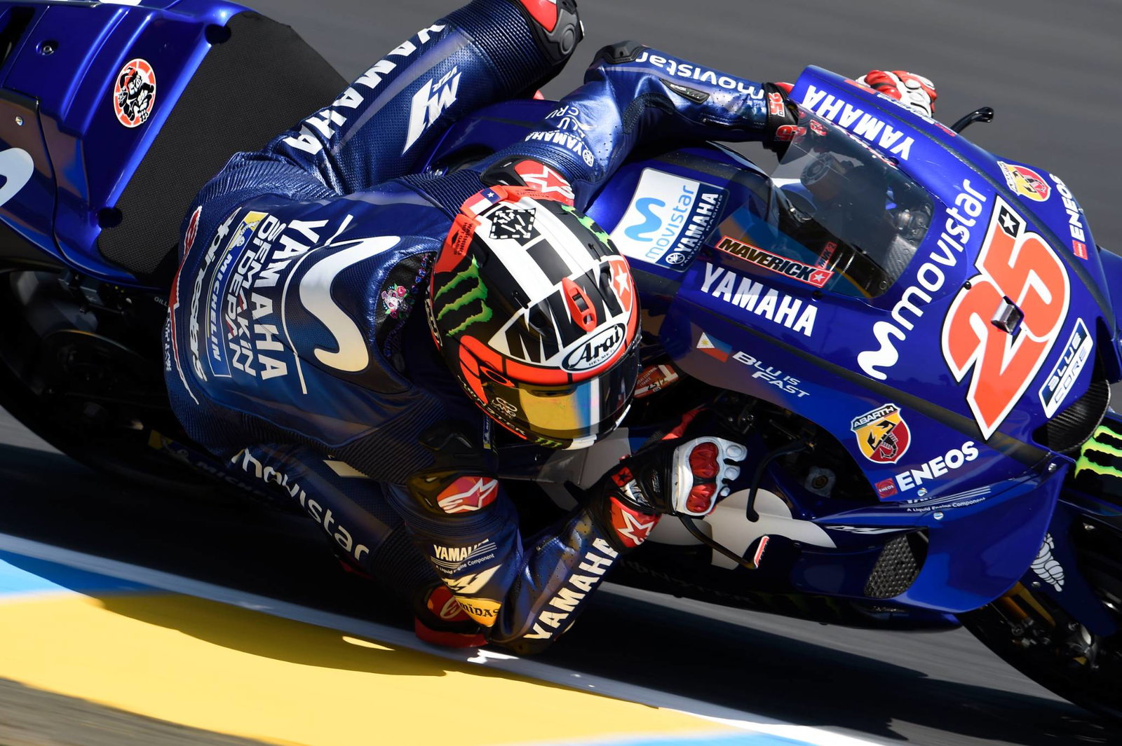 MotoGP Le Mans: Vinales memimpin Marquez rusak di FP3