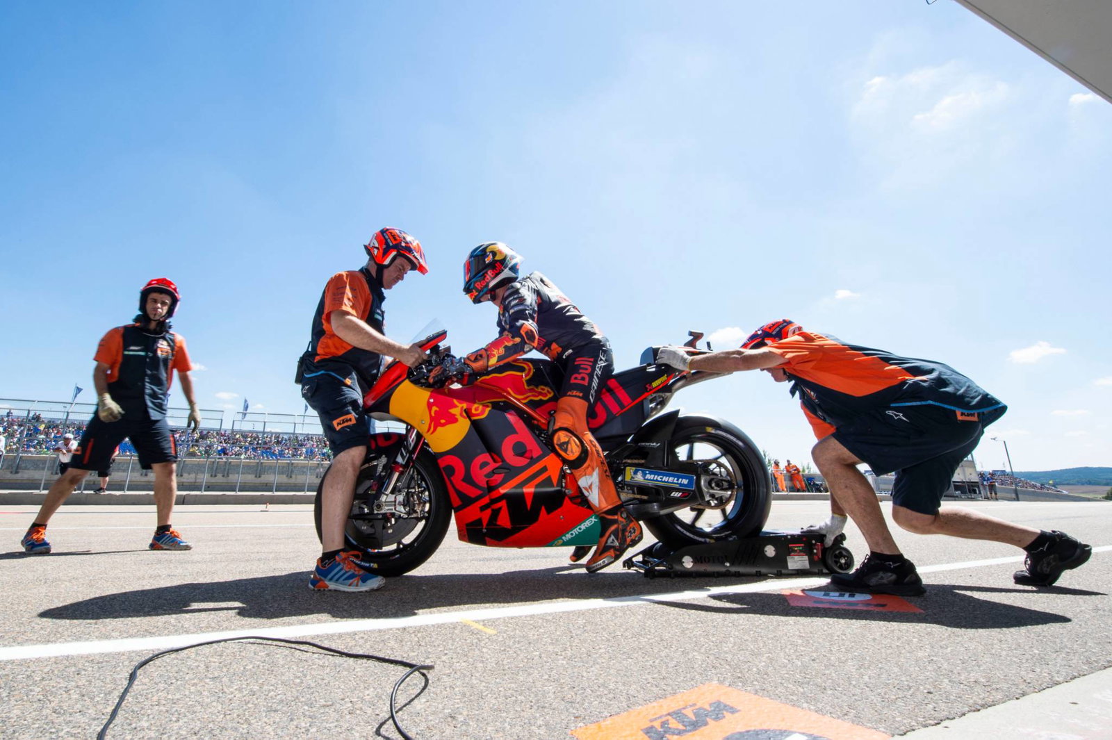 MotoGP: Espargaro puts KTM on top in warm-up