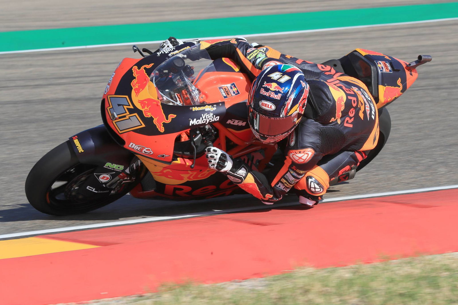 Gambar: Lanzi menguji mesin MV Agusta Moto2 2019