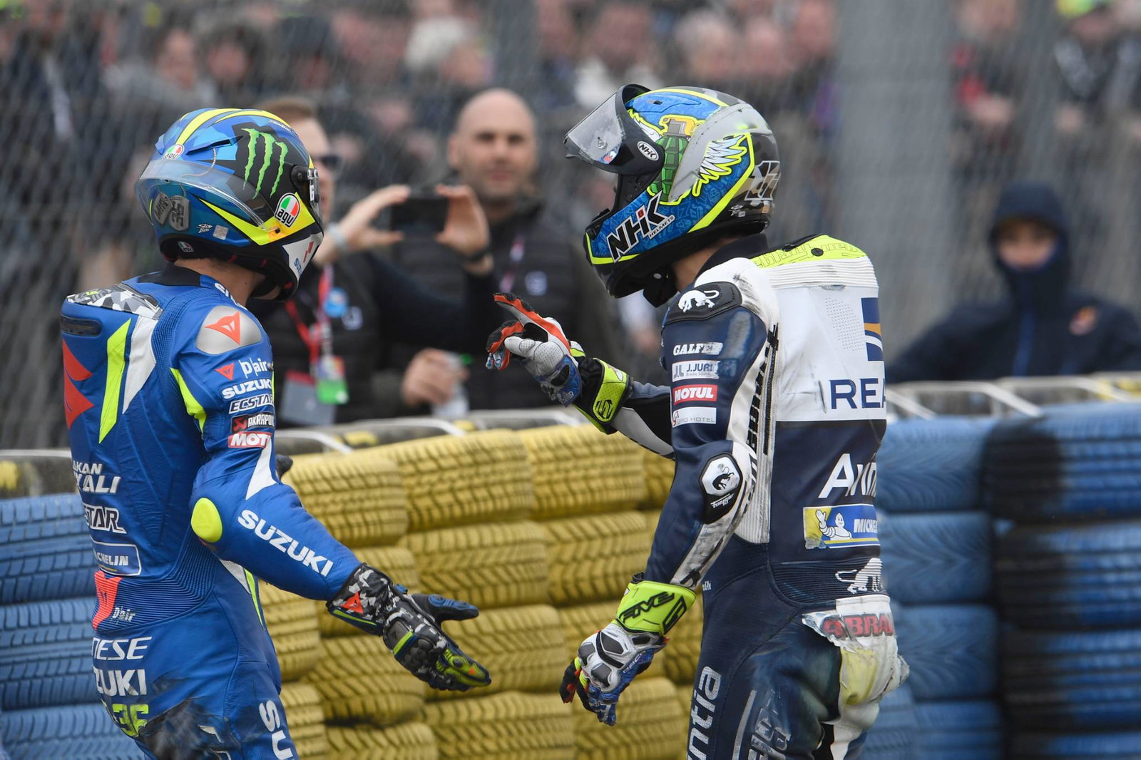 Le Mans: Mir, Abraham suffer warm-up lap mishap