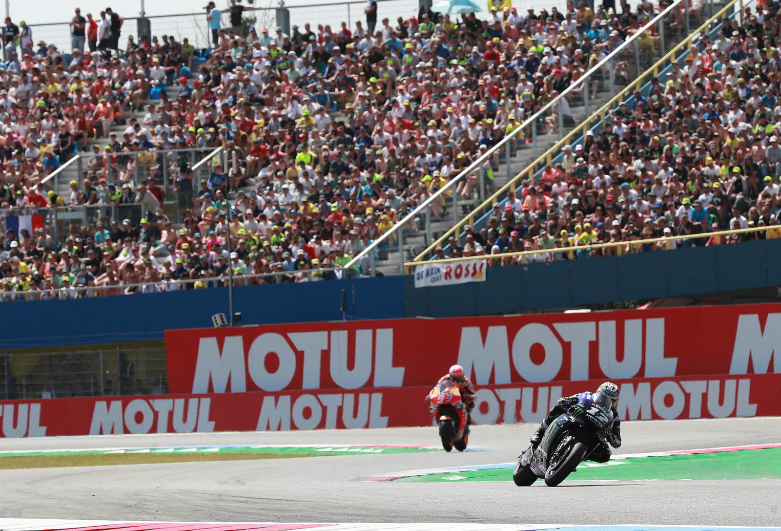 Vinales fends off Marquez for Assen triumph