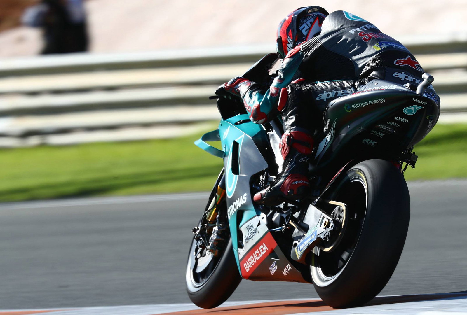 Tes Valencia: Quartararo tercepat, jatuh, debut swingarm karbon