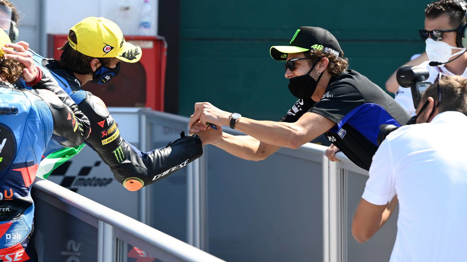 Valentino Rossi, Luca Marini, San Marino Moto2 Race. 13 September 2020