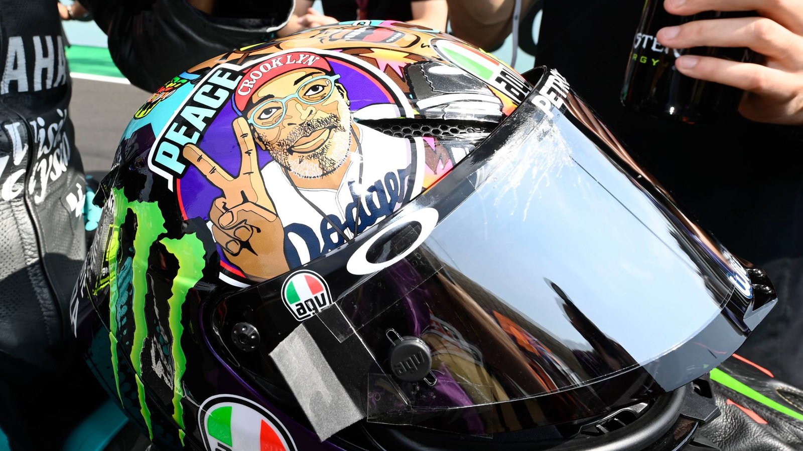 Franco Morbidelli, Helmet, Emilia Romagna MotoGP race. 20 September 2020