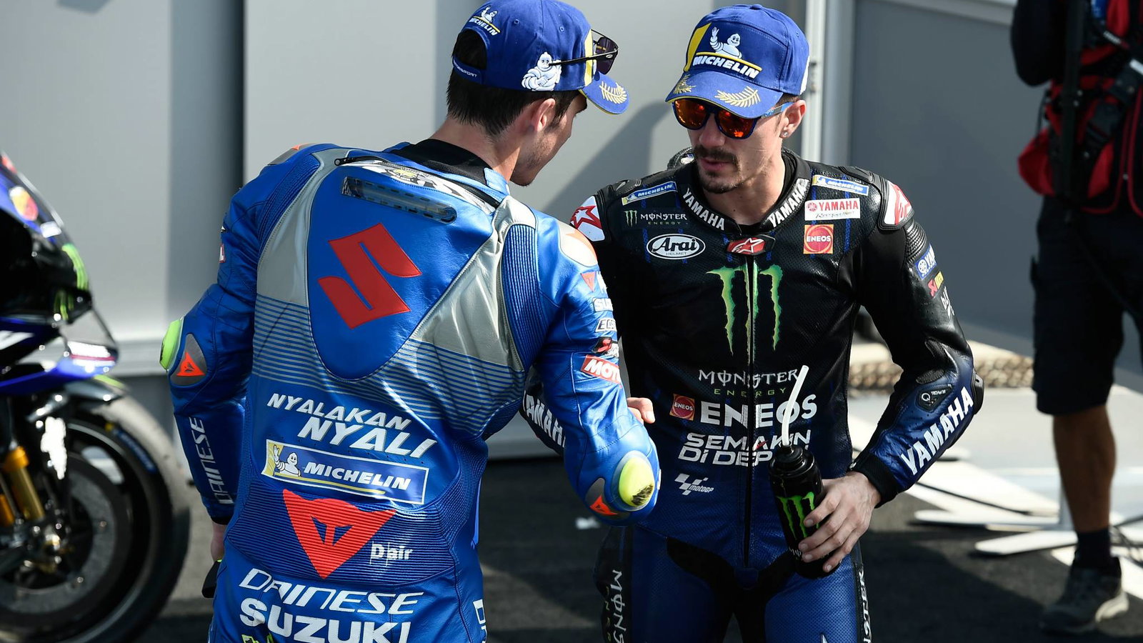 Maverick Vinales, Joan Mir, Emilia Romagna MotoGP race. 20 September 2020