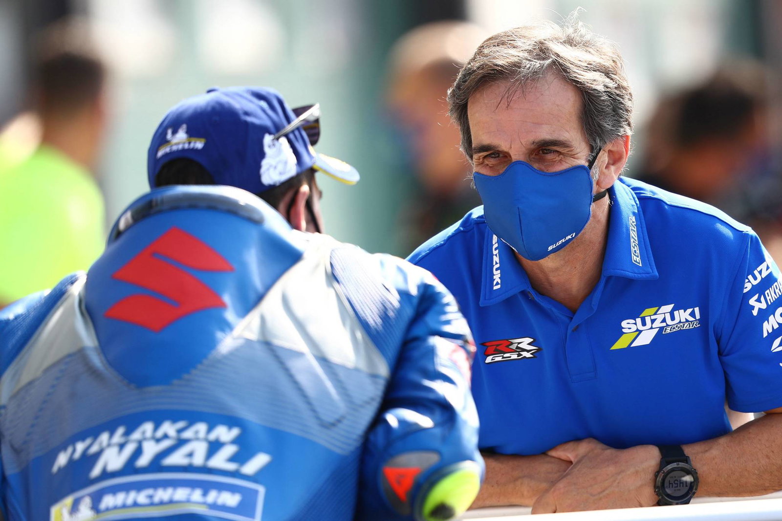 Joan Mir, Davide Brivio, Emilia Romagna MotoGP. 20 September 2020