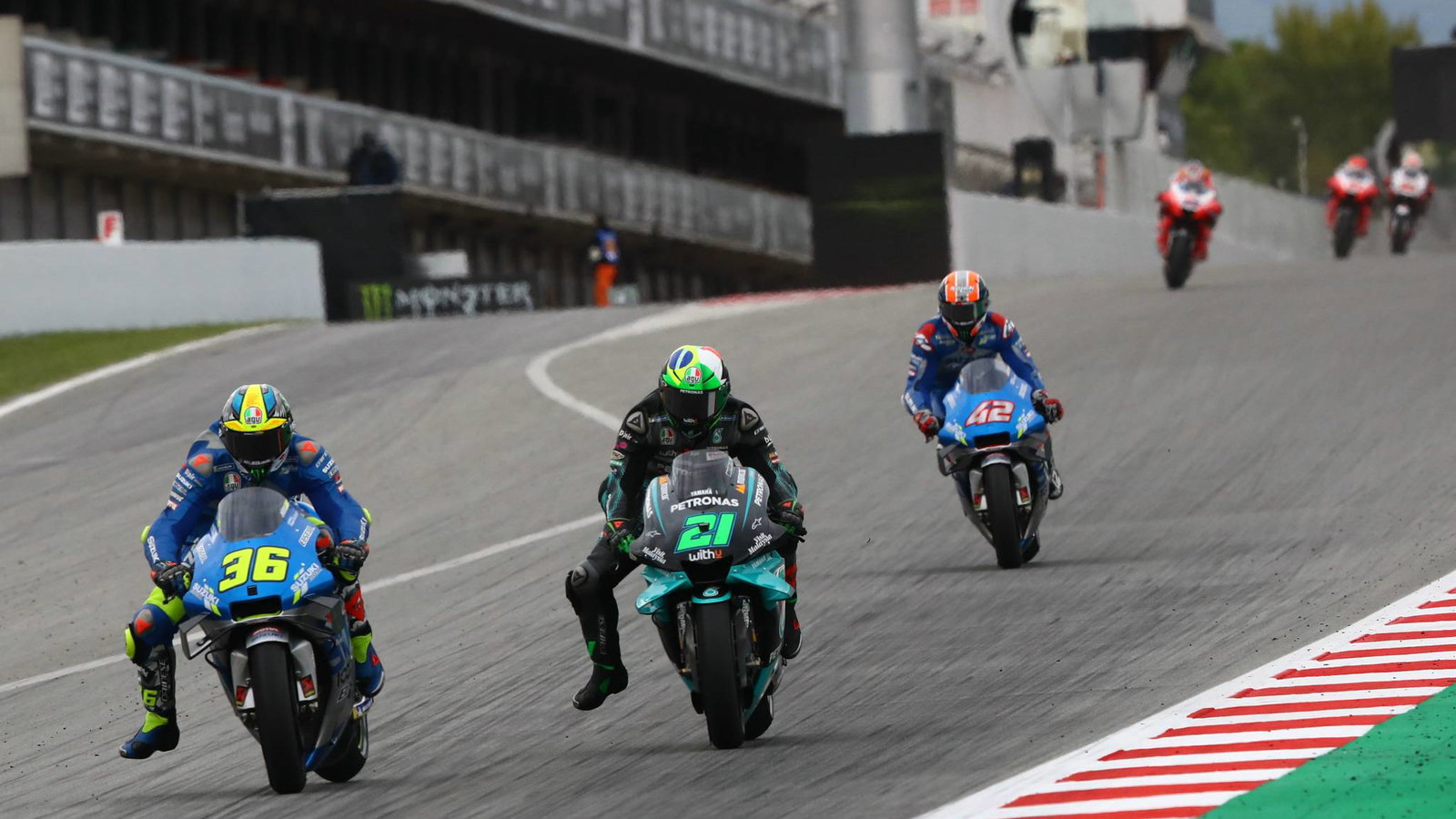 Joan Mir, Franco Morbidelli , Catalunya MotoGP. 27 September 2020