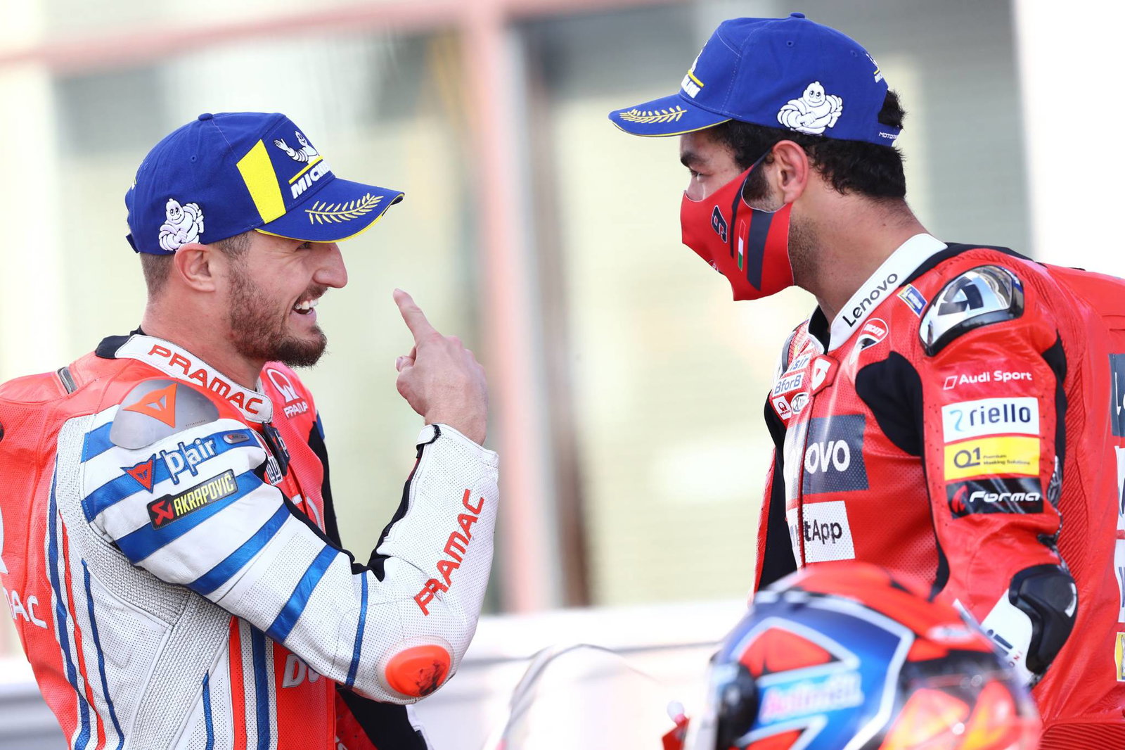 Jack Miller Danilo Petrucci , French MotoGP. 10 October 2020