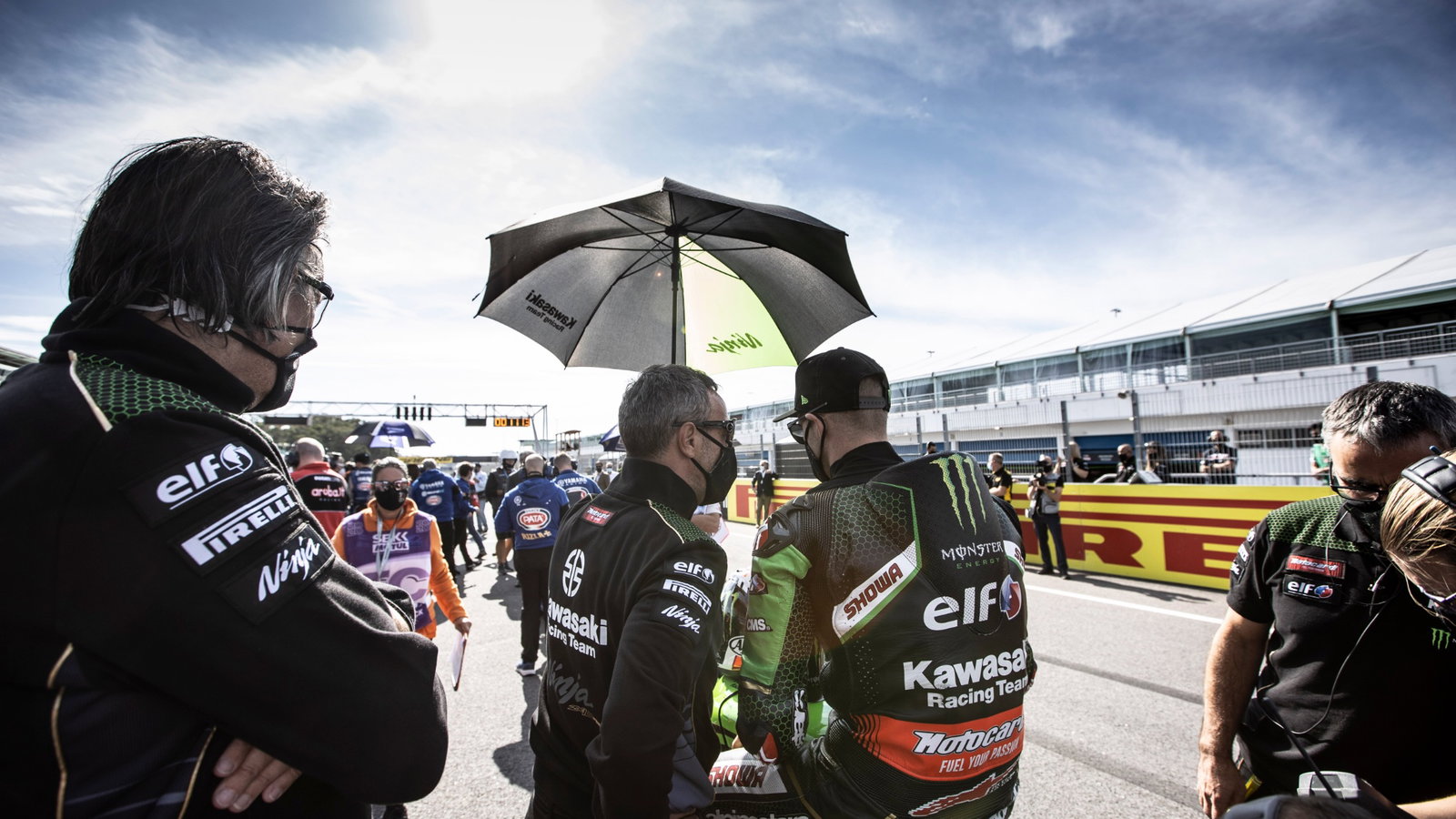 Jonathan Rea and Pere Riba, Estoril WorldSBK race2, 2020