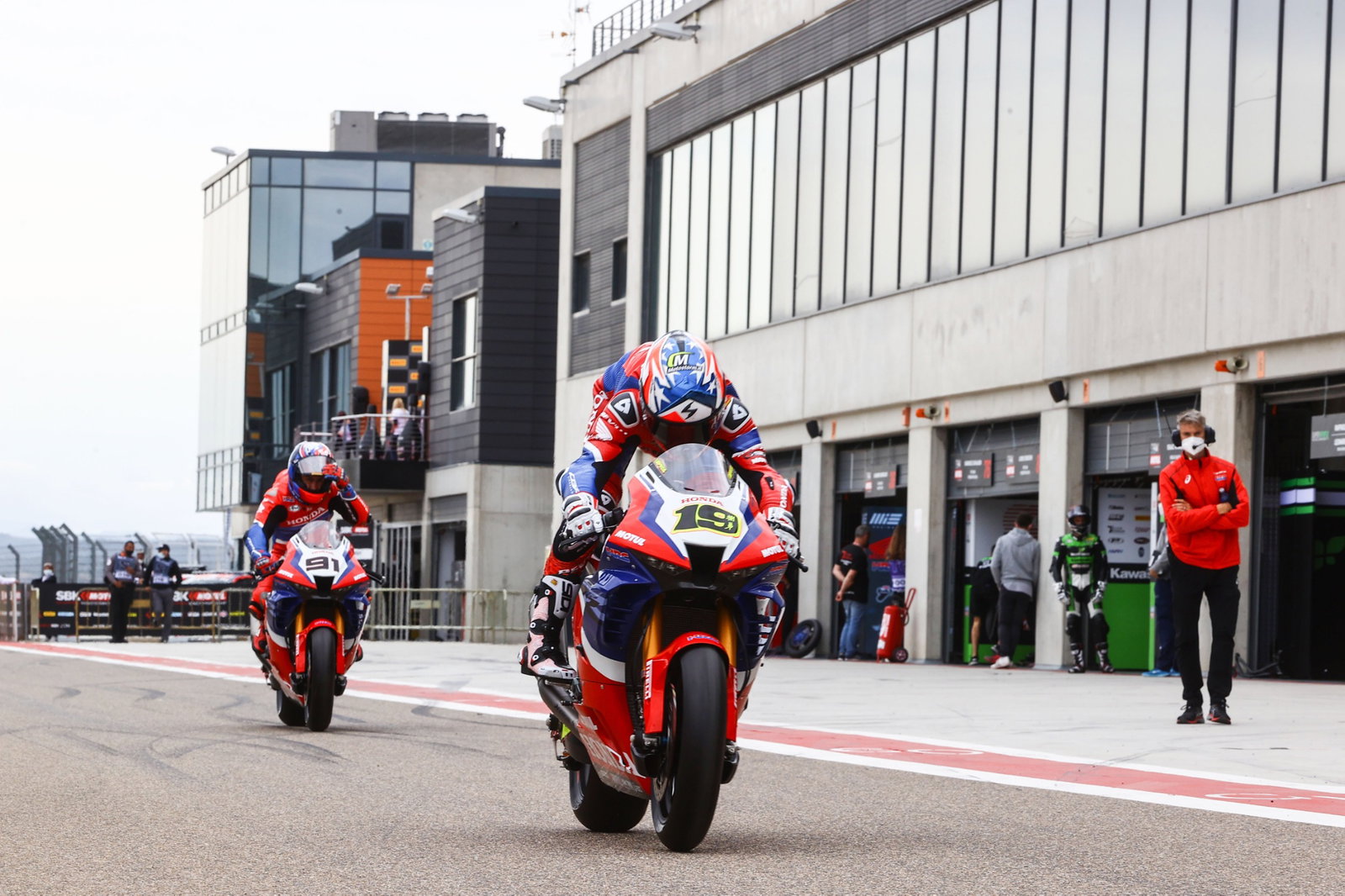 Alvaro Bautista and Leon Haslam, Aragon WorldSBK, 2021
