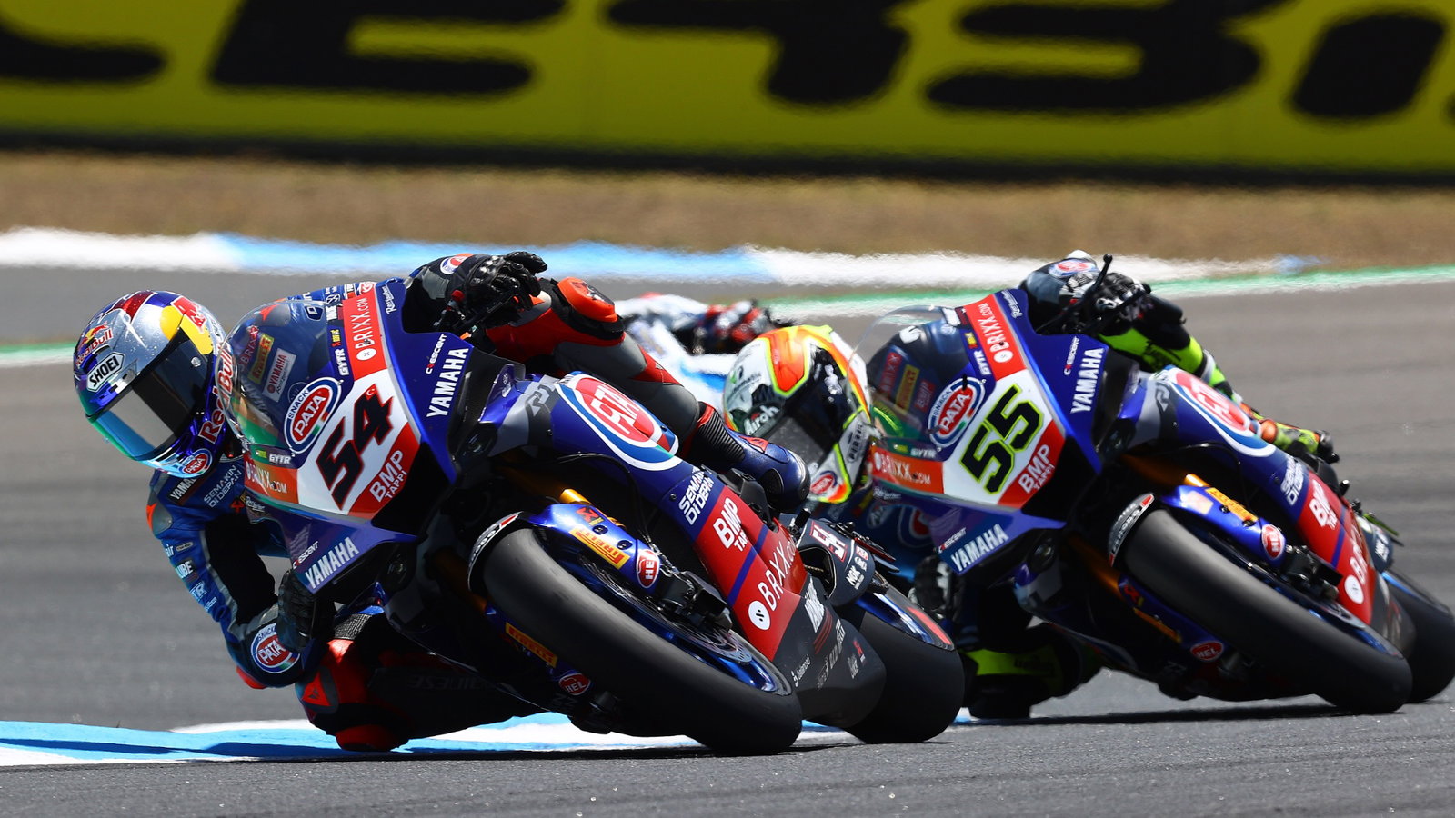 Toprak Razgatlioglu and Andrea Locatelli, Estoril WorldSBK race2, 2021