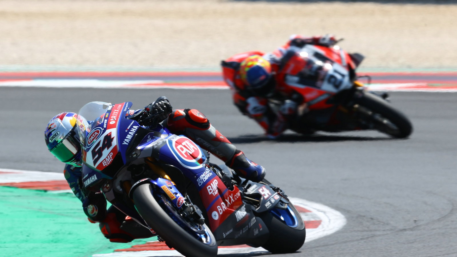 Toprak Razgatlioglu and Michael Ruben Rinaldi, Misano WorldSBK race2, 2021