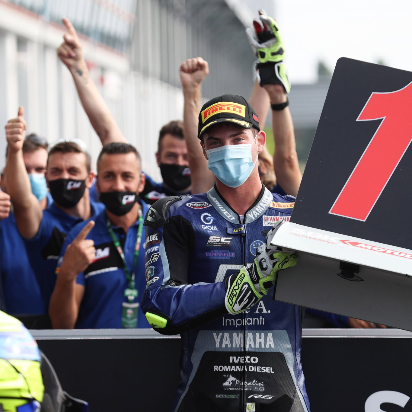 Luca Bernardi, pole position, French WorldSSP, 4 September 2021