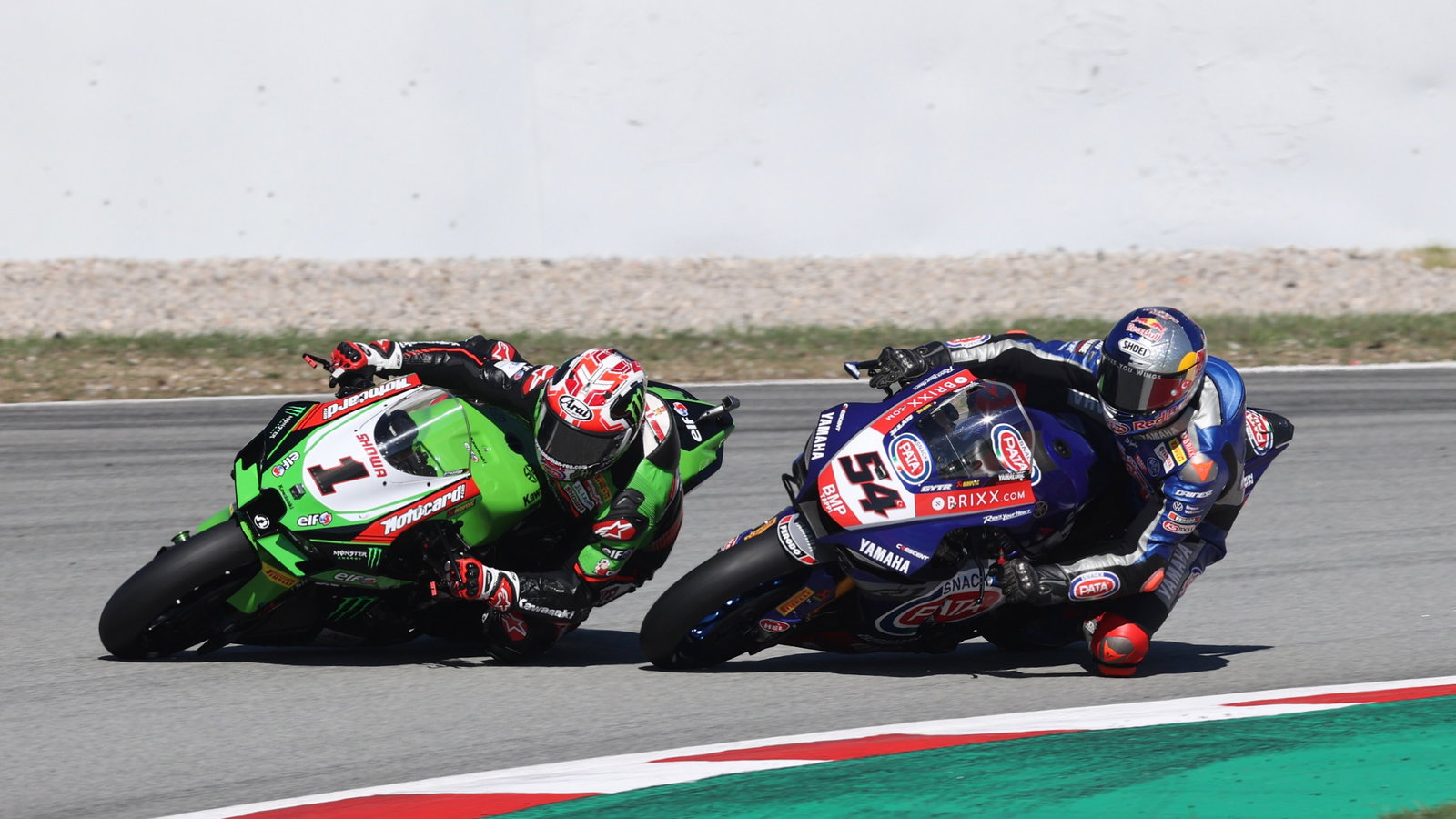 Jonathan Rea and Toprak Razgatlioglu, Catalunya WorldSBK, Superpole Race19 September 2021