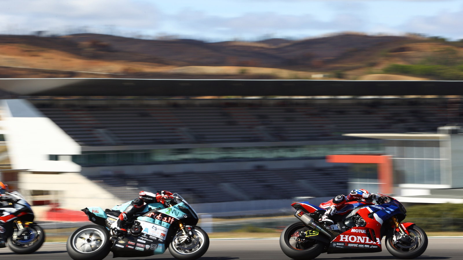 Alvaro Bautista and Loris Baz, Portuguese WorldSBK Race1, 2 October 2021