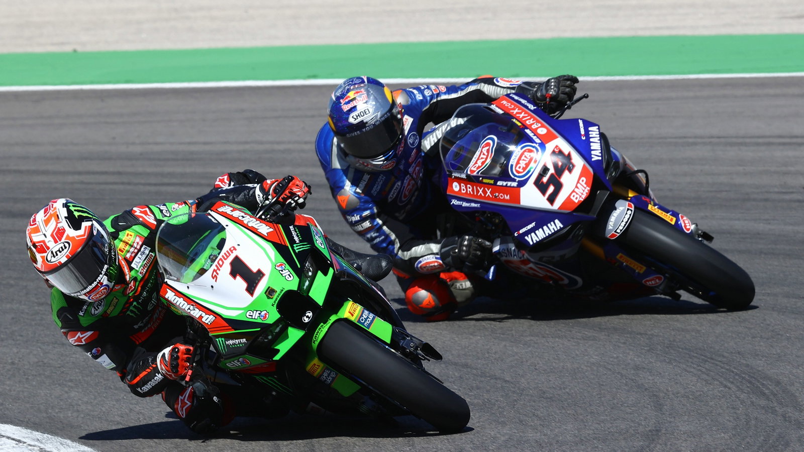Jonathan Rea and Toprak Razgatlioglu, Portuguese WorldSBK race2, 3 October 2021