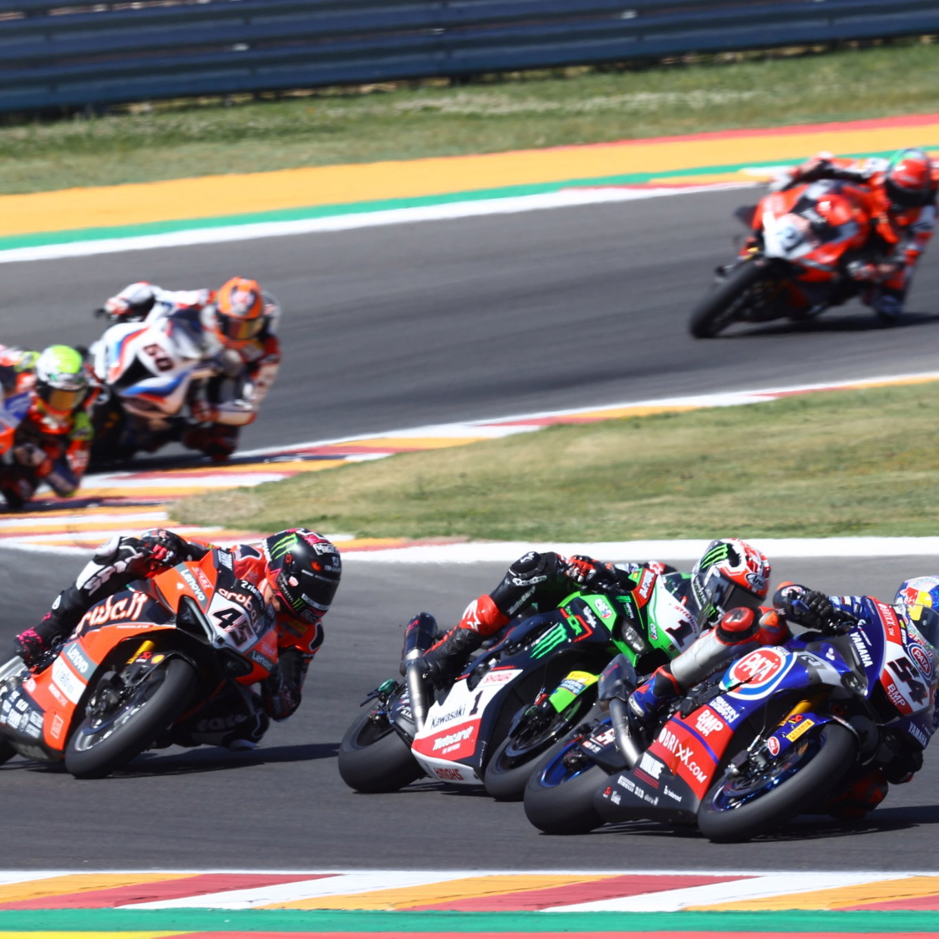 Toprak Razgatlioglu, Jonathan Rea and Scott Redding, Argentine WorldSBK race2, 17 October 2021