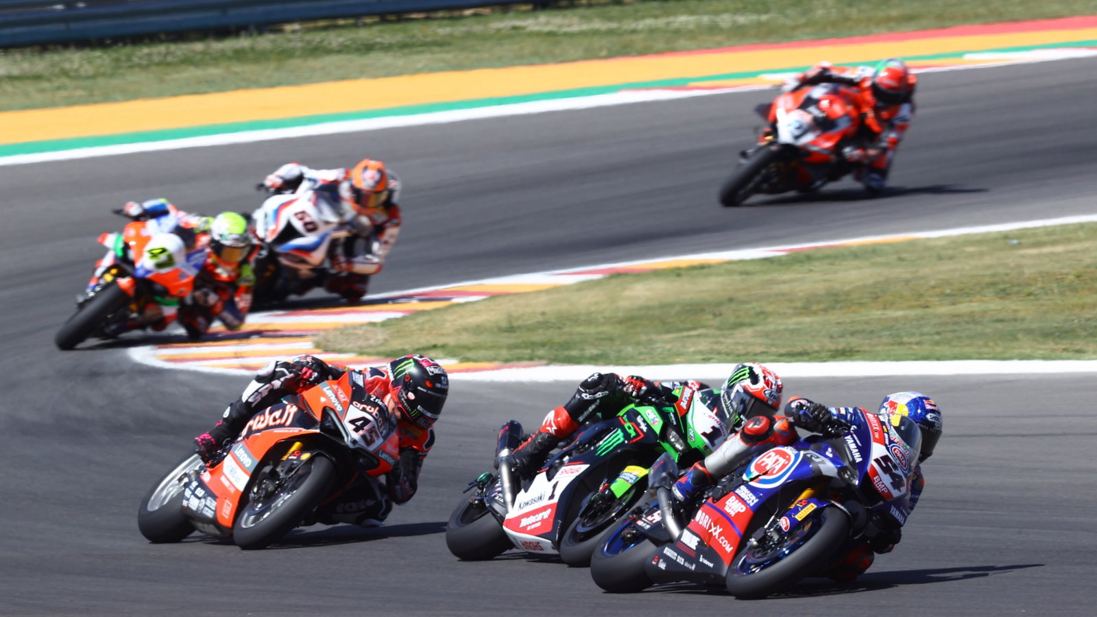 Toprak Razgatlioglu, Jonathan Rea and Scott Redding, Argentine WorldSBK race2, 17 October 2021