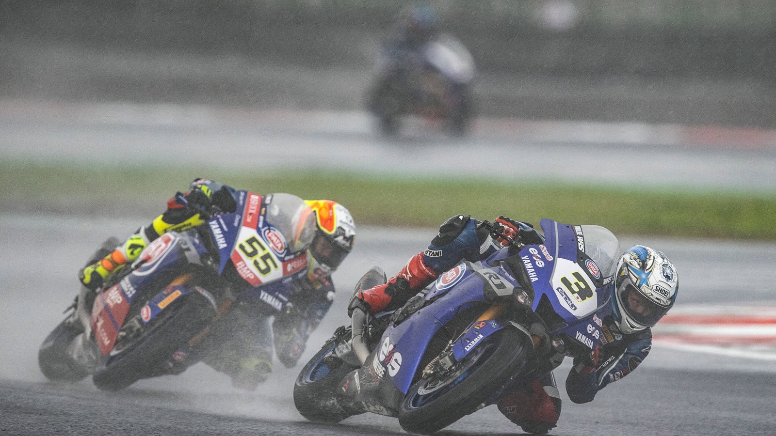 Kohta Nozane and Andrea Locatelli, Indonesian WorldSBK race2, 21 November 2021