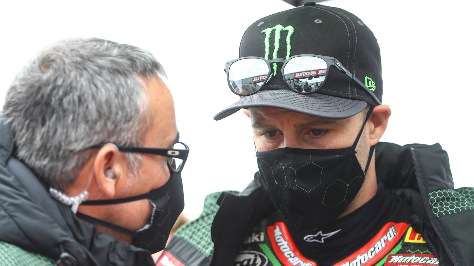 Jonathan Rea and Pere Riba, French WSBK race2, 2020