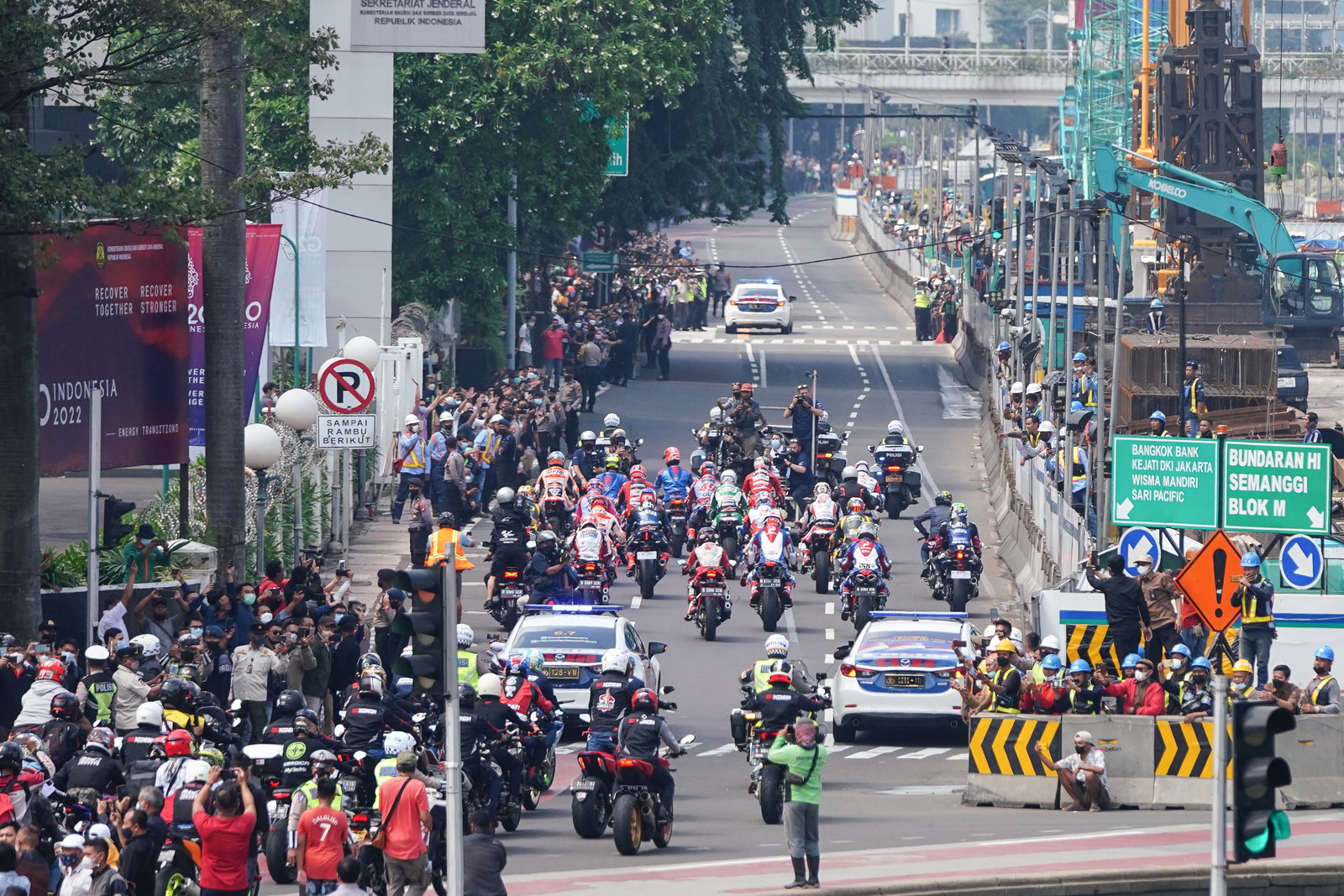 Indonesian President attends MotoGP parade in Jakarta