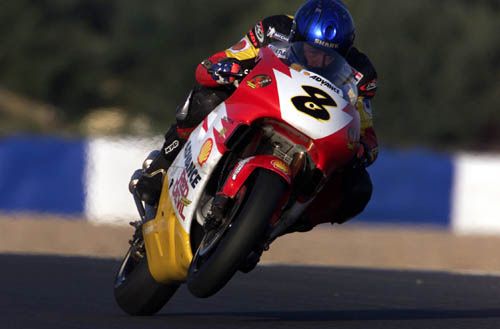 Engine mishap hampers Biaggi.