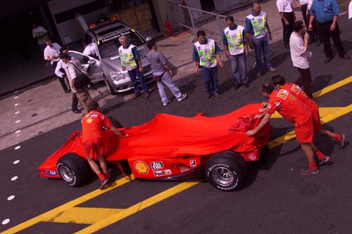 FIA explains use of spare car.
