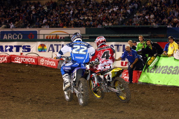 Carmichael wins High Point, Stewart down and out.