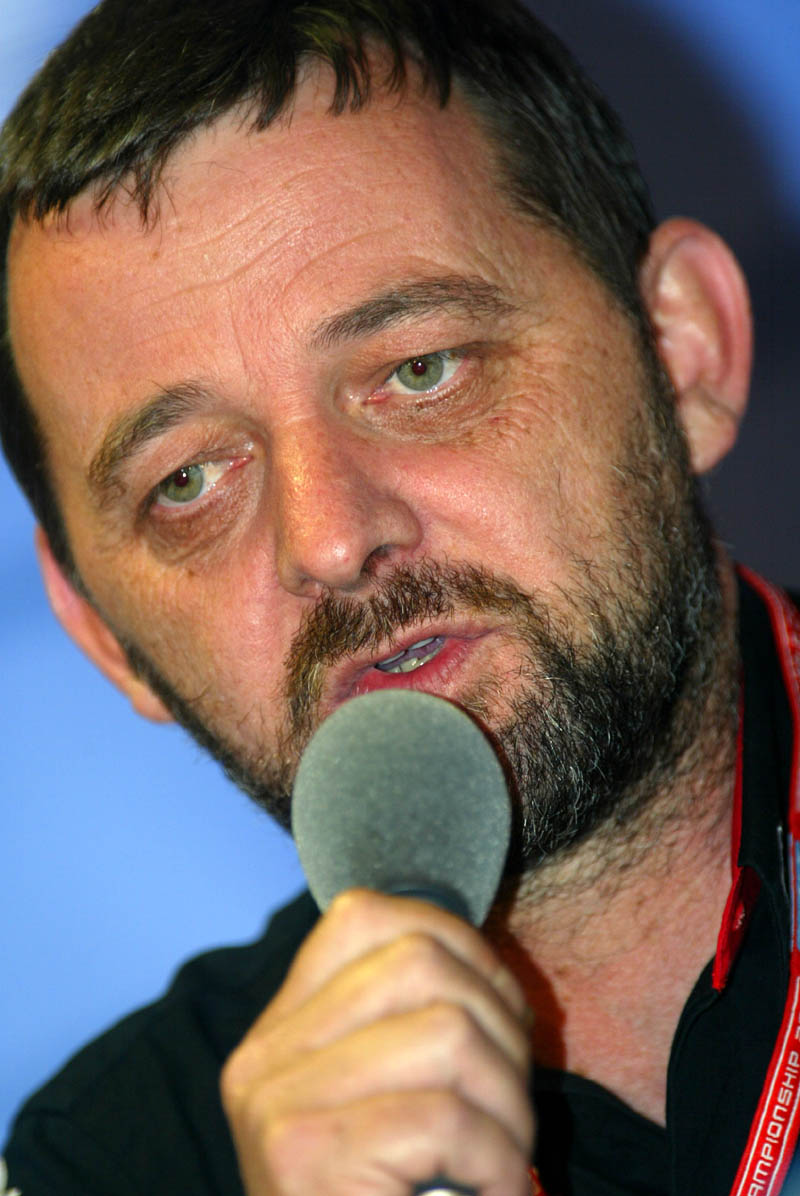 Celebrity dogems line up for Silverstone GP ball.