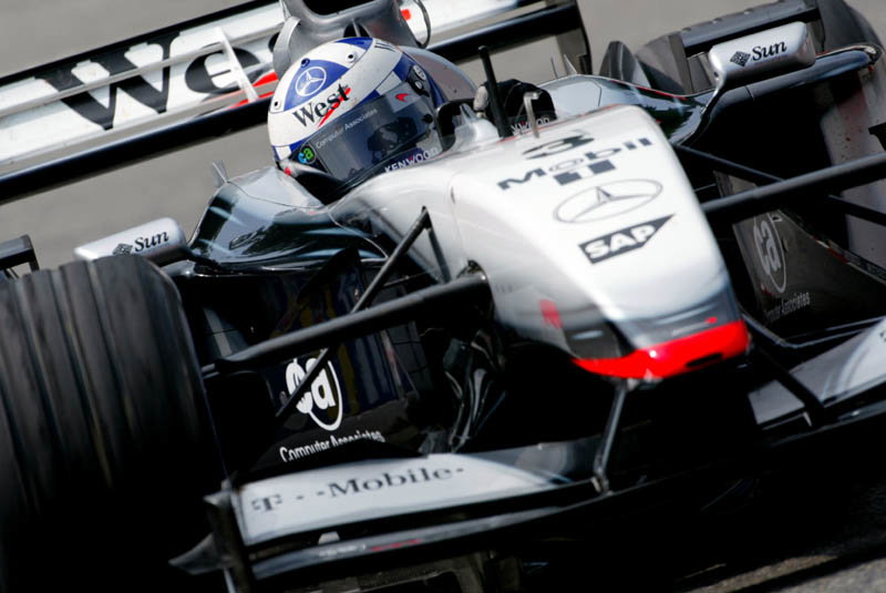 Undercover in the pit-lane.