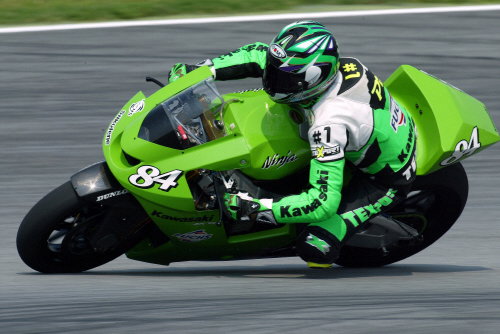 Capirossi bails out as wall approaches.