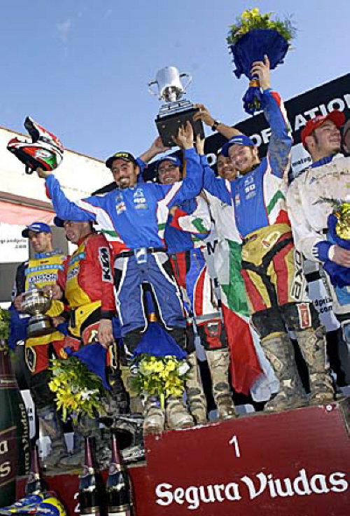 Everts injured in Supermotard race.