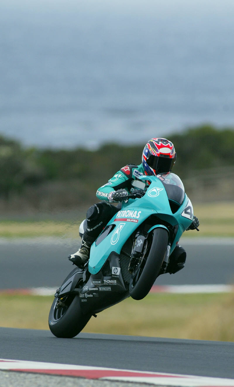 Corser's lap of Phillip Island.