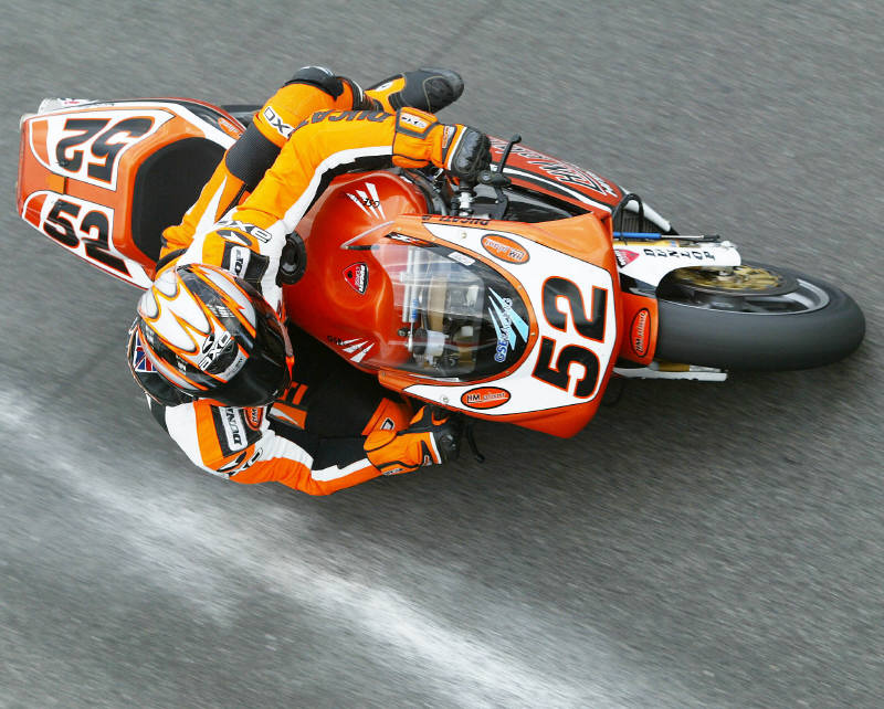 Haydon ejects at 100mph.