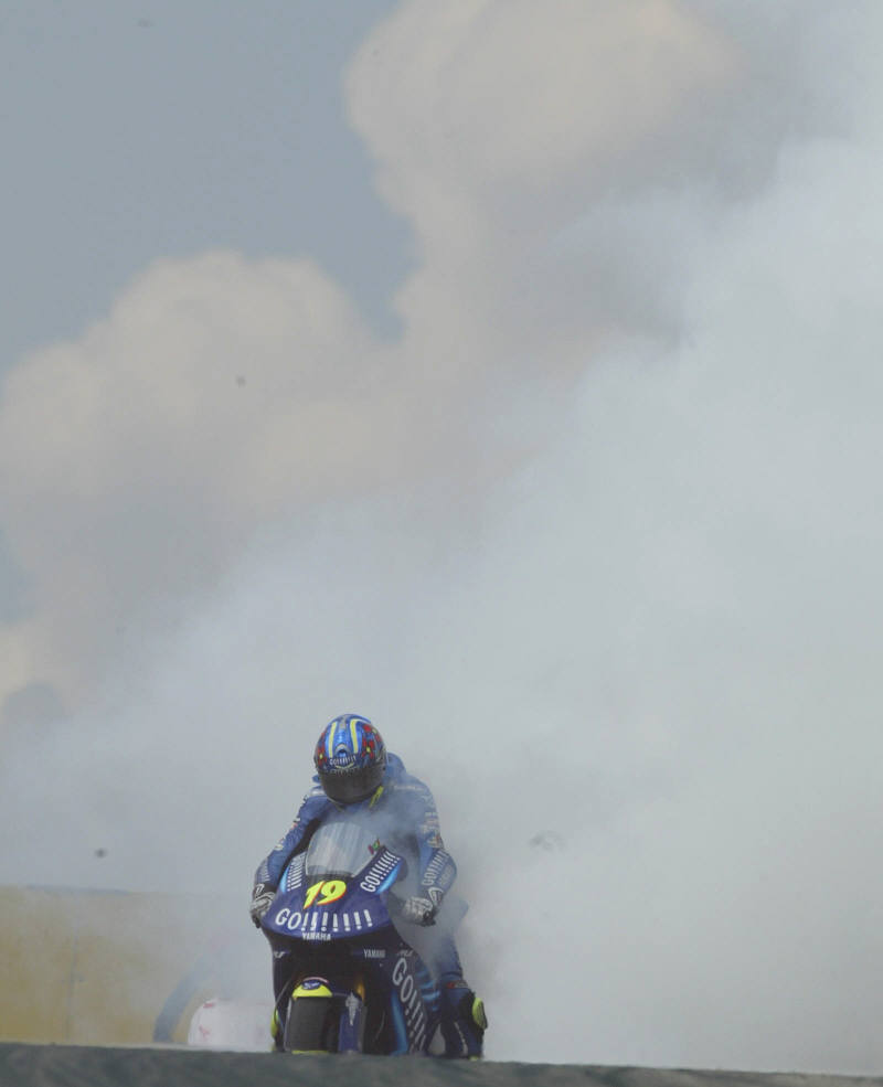 McCoy off twice - in one lap.