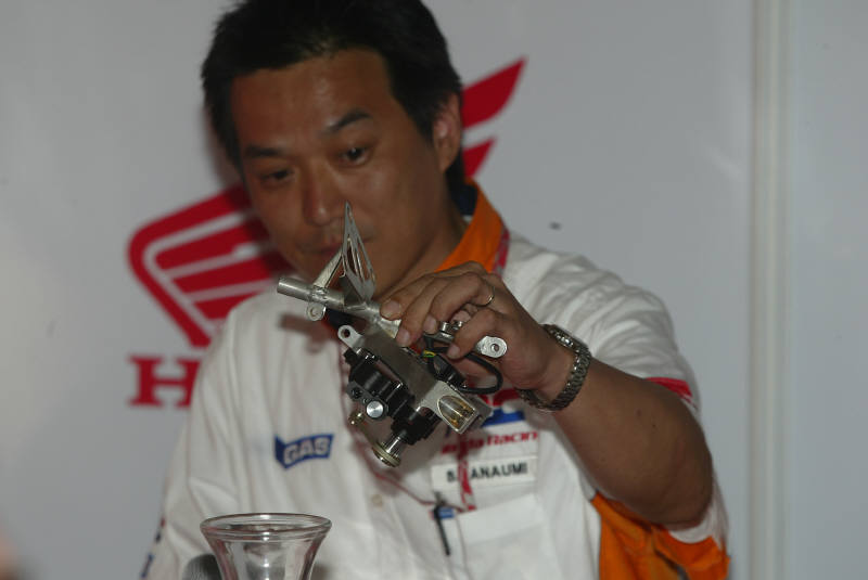 Rossi turns the corner.