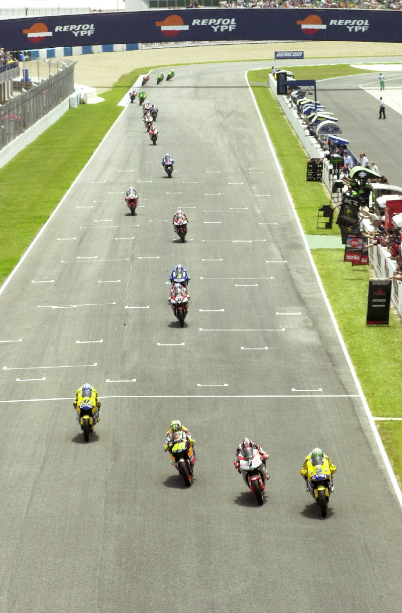 Three wide grid and 'ride through' for 2004.