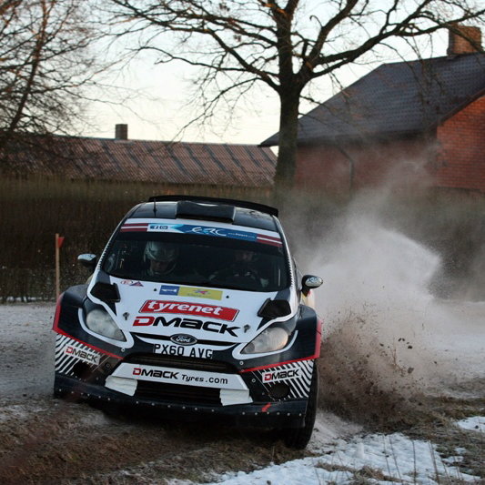 ERC: Breen storms through snow for Latvia win