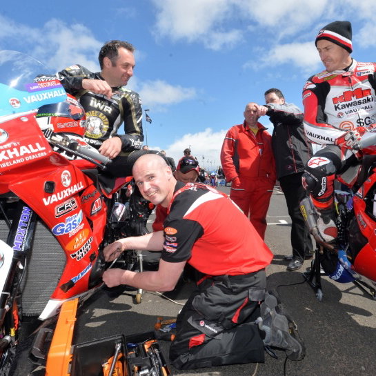 McWilliams on top step at Phillip Island