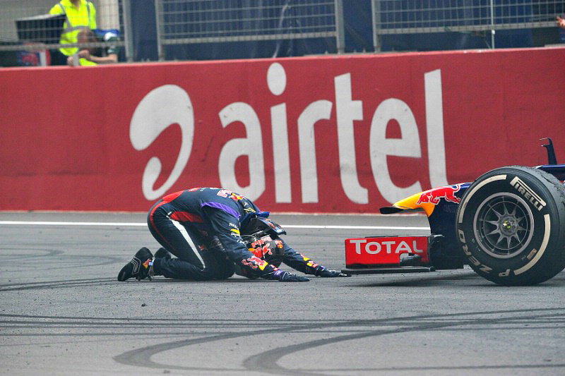 Indian Grand Prix: Lotus drivers fall out after clash