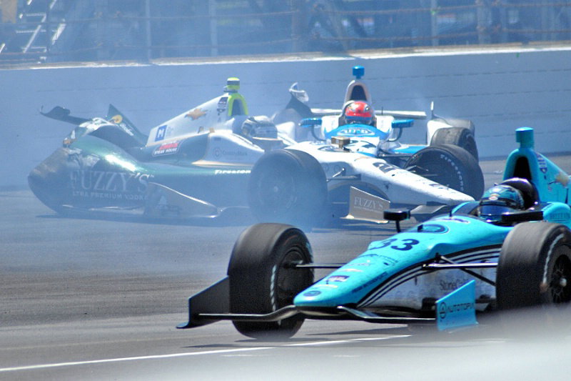 Indycar series modifies restart procedure