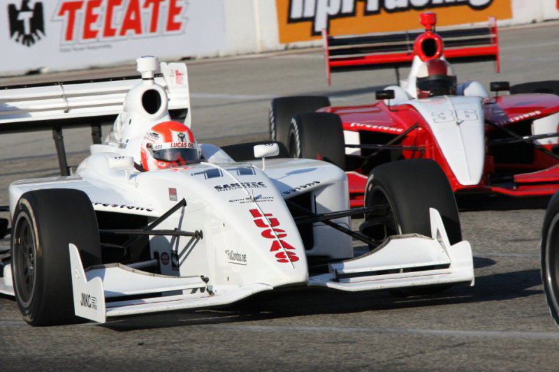 Rahal lclaims Kansas pole.