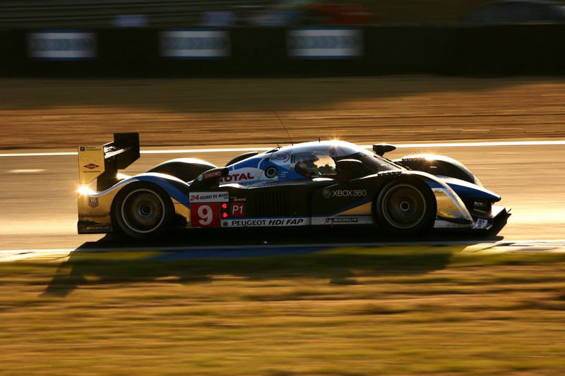 Pescarolo Peugeot rolls out of Le Mans.