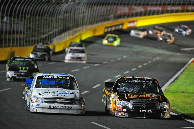 Kimi Raikkonen runs in Nationwide practice