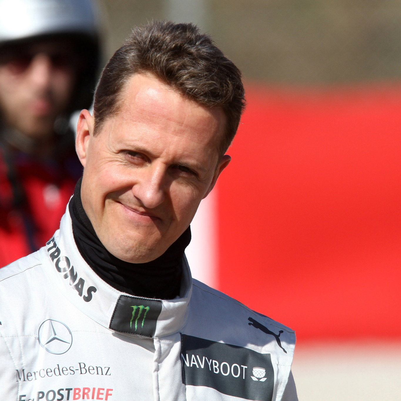 , Barcelona, Spain,Michael Schumacher (GER), Mercedes AMG Petronas in the gravel trap at turn 5 the