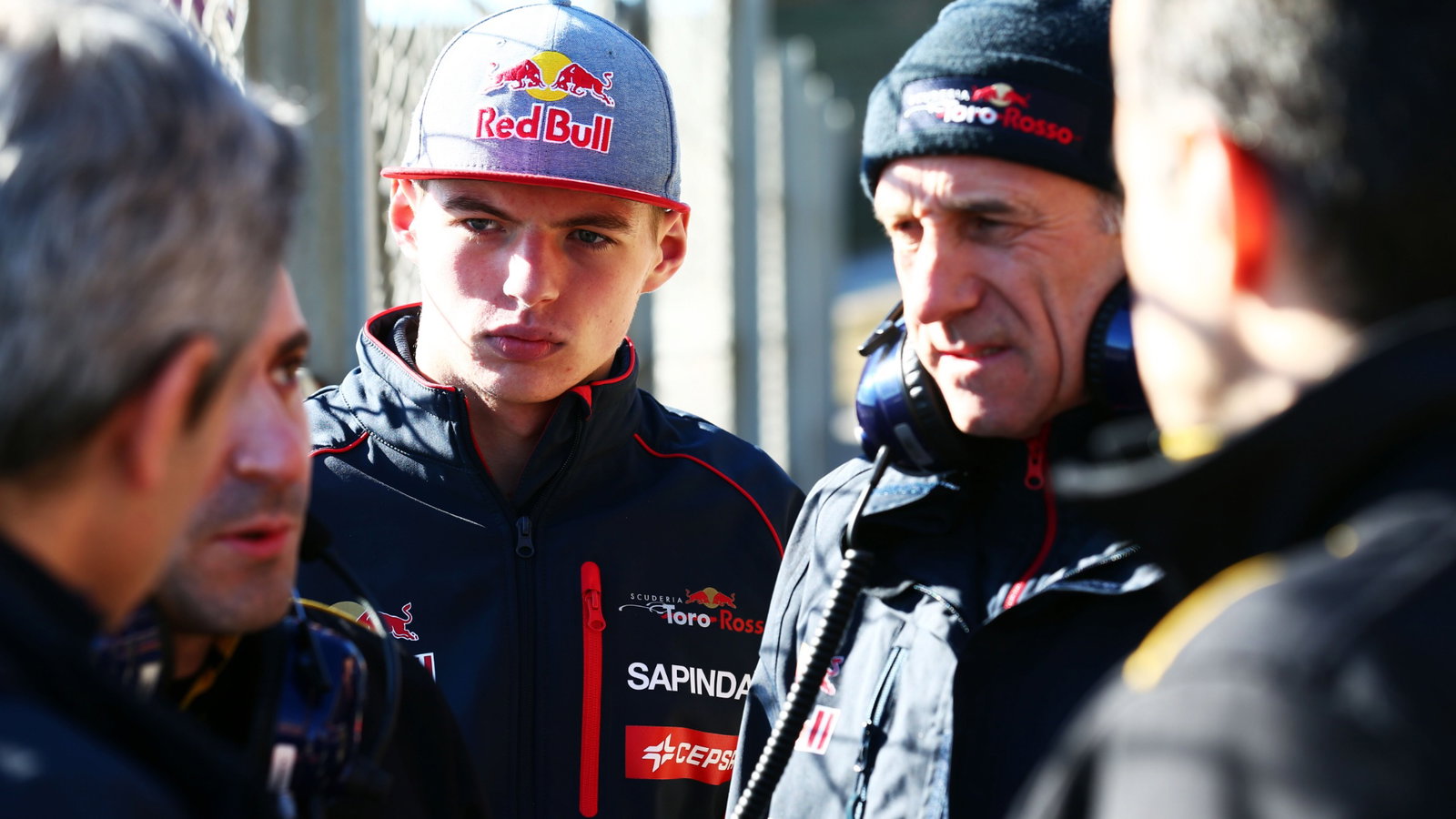 Max Verstappen (NLD) Scuderia Toro Rosso and Franz Tost (AUT) Scuderia Toro Rosso Team