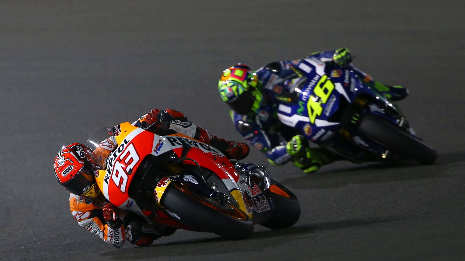 Marc Marquez, Valentino Rossi, MotoGP Qatar 2016