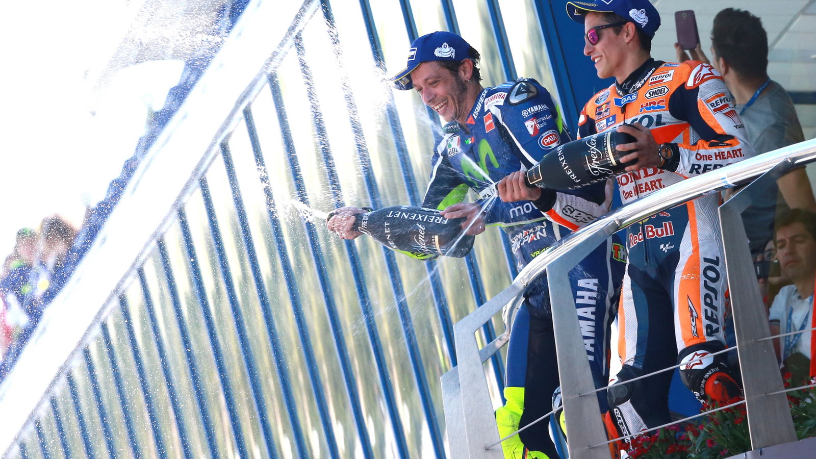 Valentino Rossi and Marc Marquez