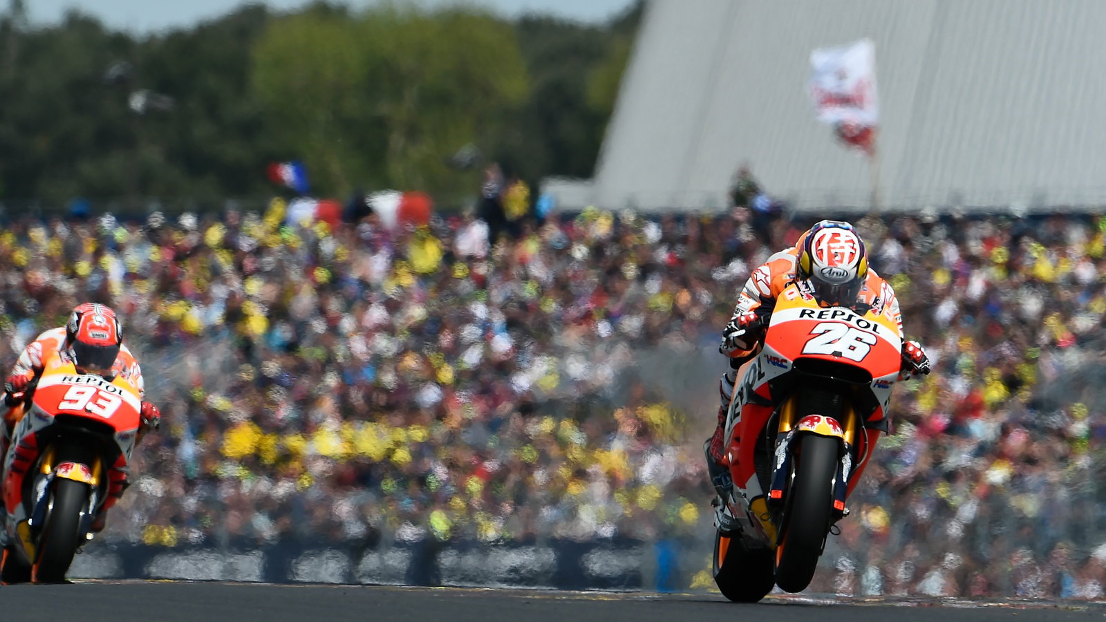 Dani Pedrosa, Marc Marquez Repsol Honda MotoGP Le Mans 2016