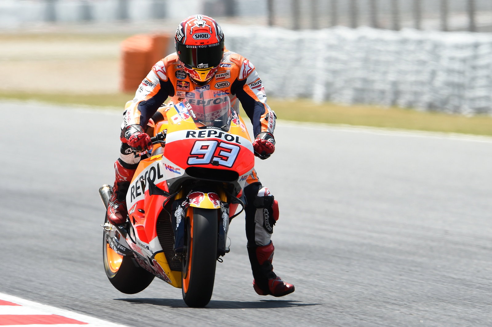 Marquez, braking, Catalunya MotoGP